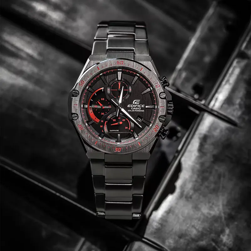 Casio Edifice Solar Slim Line Sapphire Crystal Men's Watch- EFS-S560DC-1AV